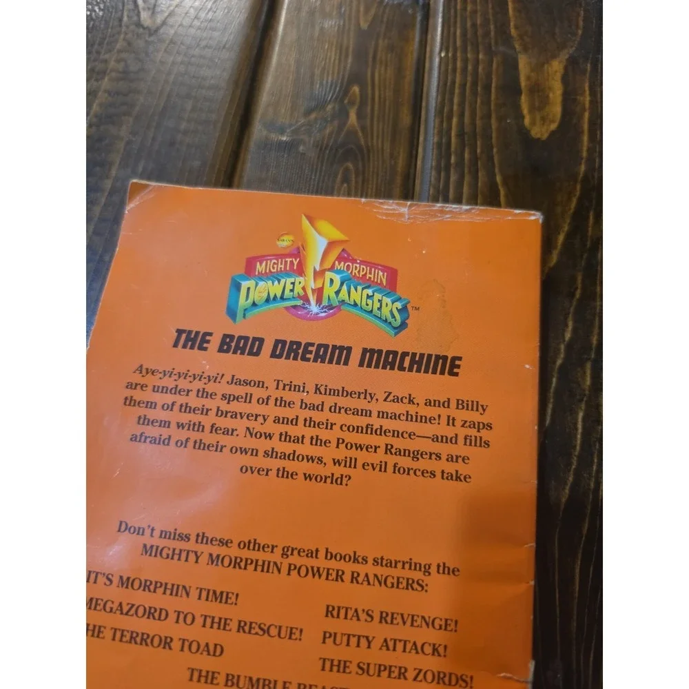 MIGHTY MORPHIN POWER‎ RANGERS THE BAD DREAM MACHINE 1994 paperback